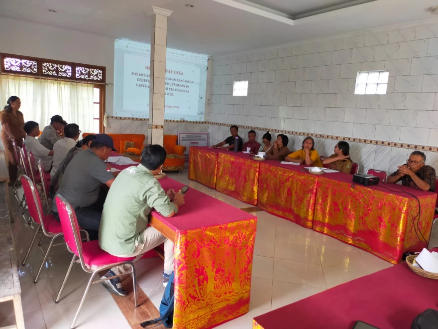 MUSYAWARAH DESA PENETAPAN RANCANGAN APBDES TAHUN ANGGARAN 2026 DAN PEMBAHASA RANCANGAN APBDES 2025